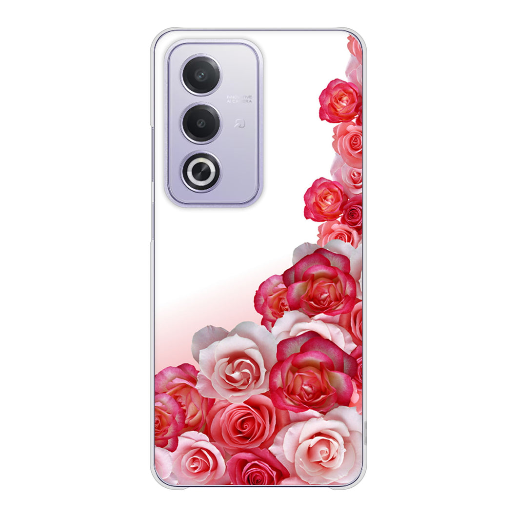 OPPO A3 5G A402OP Y!mobile 高画質仕上げ 背面印刷 ハードケースロマンチックなバラ