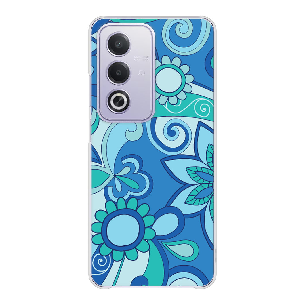 OPPO A3 5G A402OP Y!mobile 高画質仕上げ 背面印刷 ハードケース 【409 ブルーミックス】