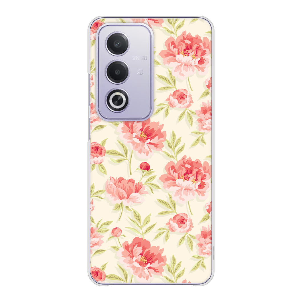 OPPO A3 5G A402OP Y!mobile 高画質仕上げ 背面印刷 ハードケース北欧の小花