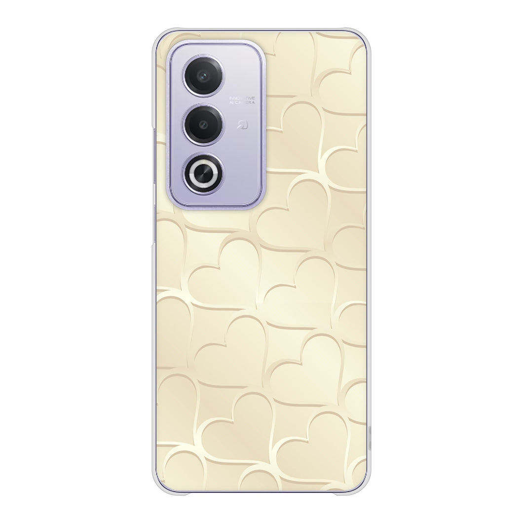 OPPO A3 5G A402OP Y!mobile 高画質仕上げ 背面印刷 ハードケースかくれハート