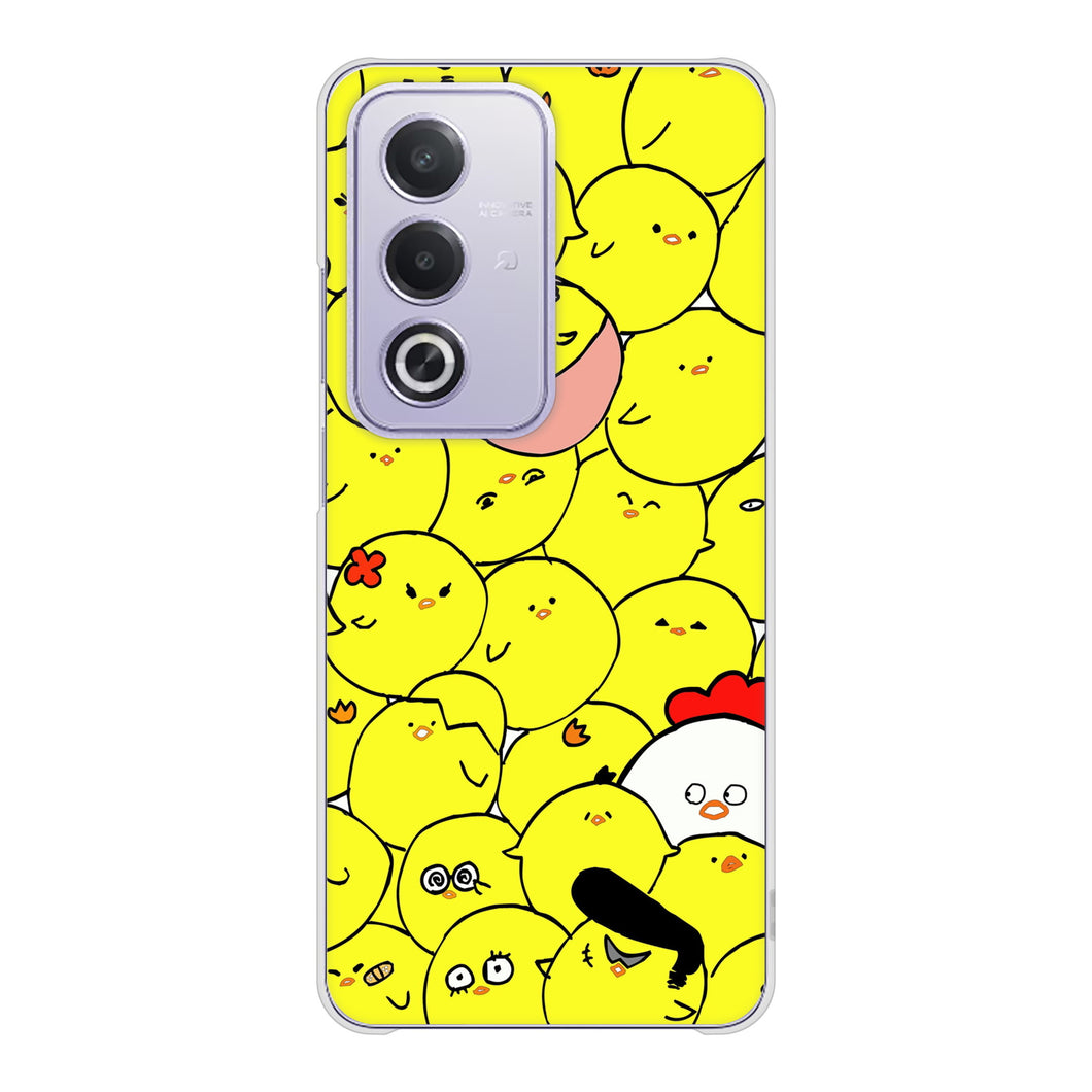 OPPO A3 5G A402OP Y!mobile 高画質仕上げ 背面印刷 ハードケース 【1031 ピヨピヨ】