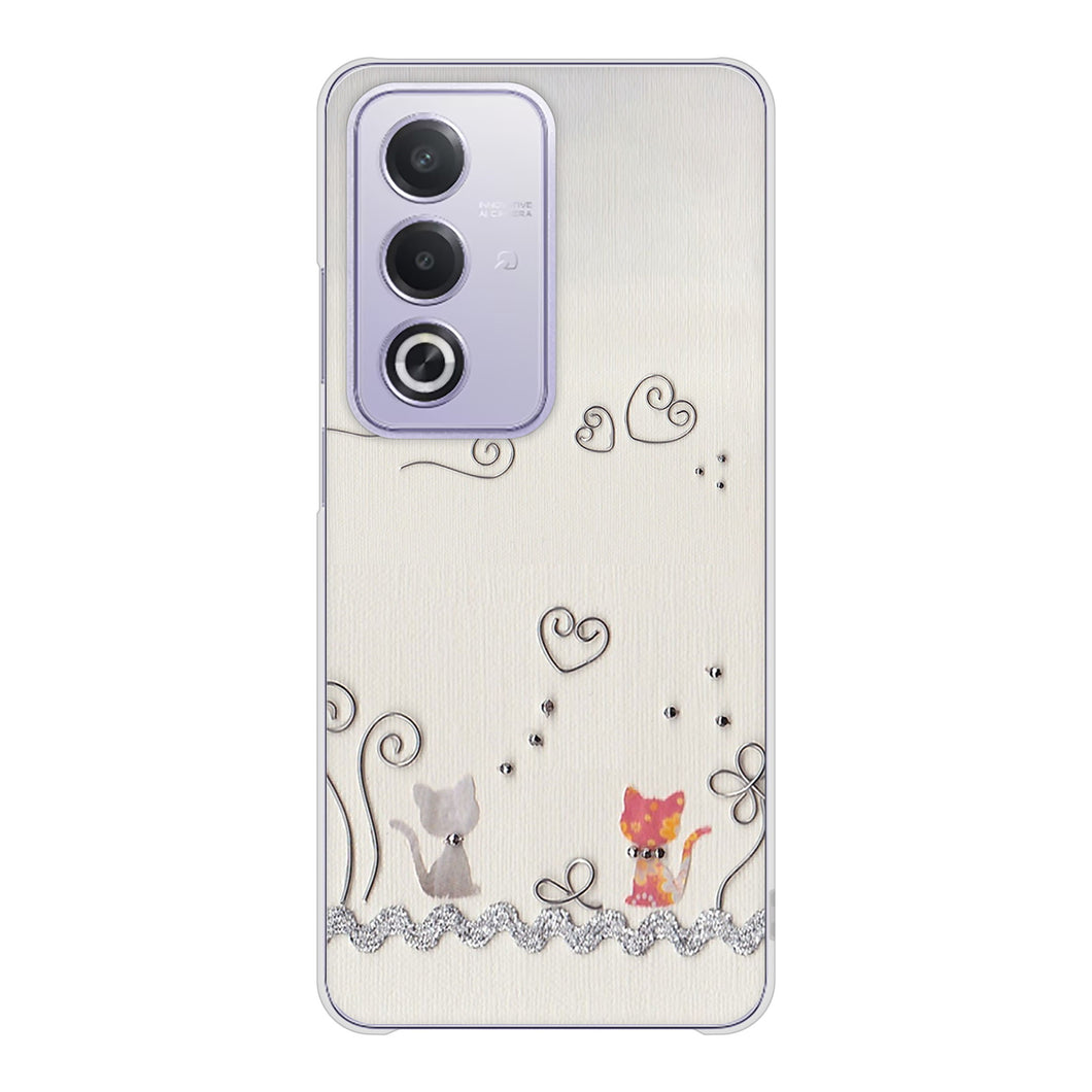 OPPO A3 5G A402OP Y!mobile 高画質仕上げ 背面印刷 ハードケースクラフト写真ネコ