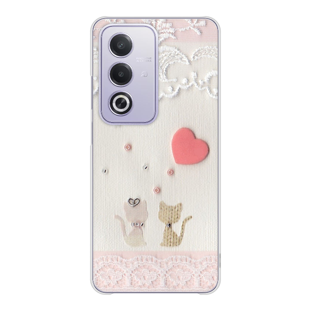 OPPO A3 5G A402OP Y!mobile 高画質仕上げ 背面印刷 ハードケースクラフト写真ネコ