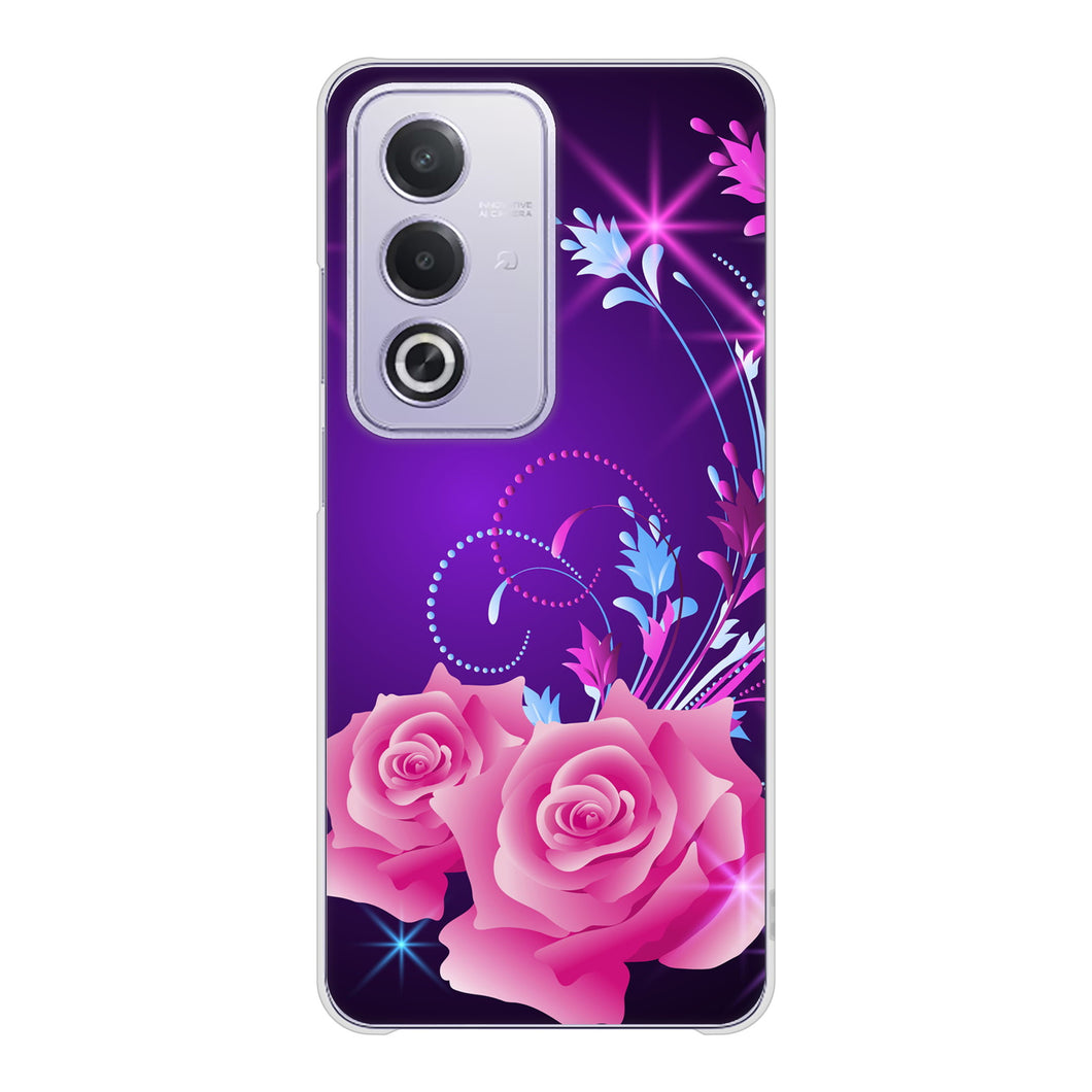 OPPO A3 5G A402OP Y!mobile 高画質仕上げ 背面印刷 ハードケースロマンチックなバラ