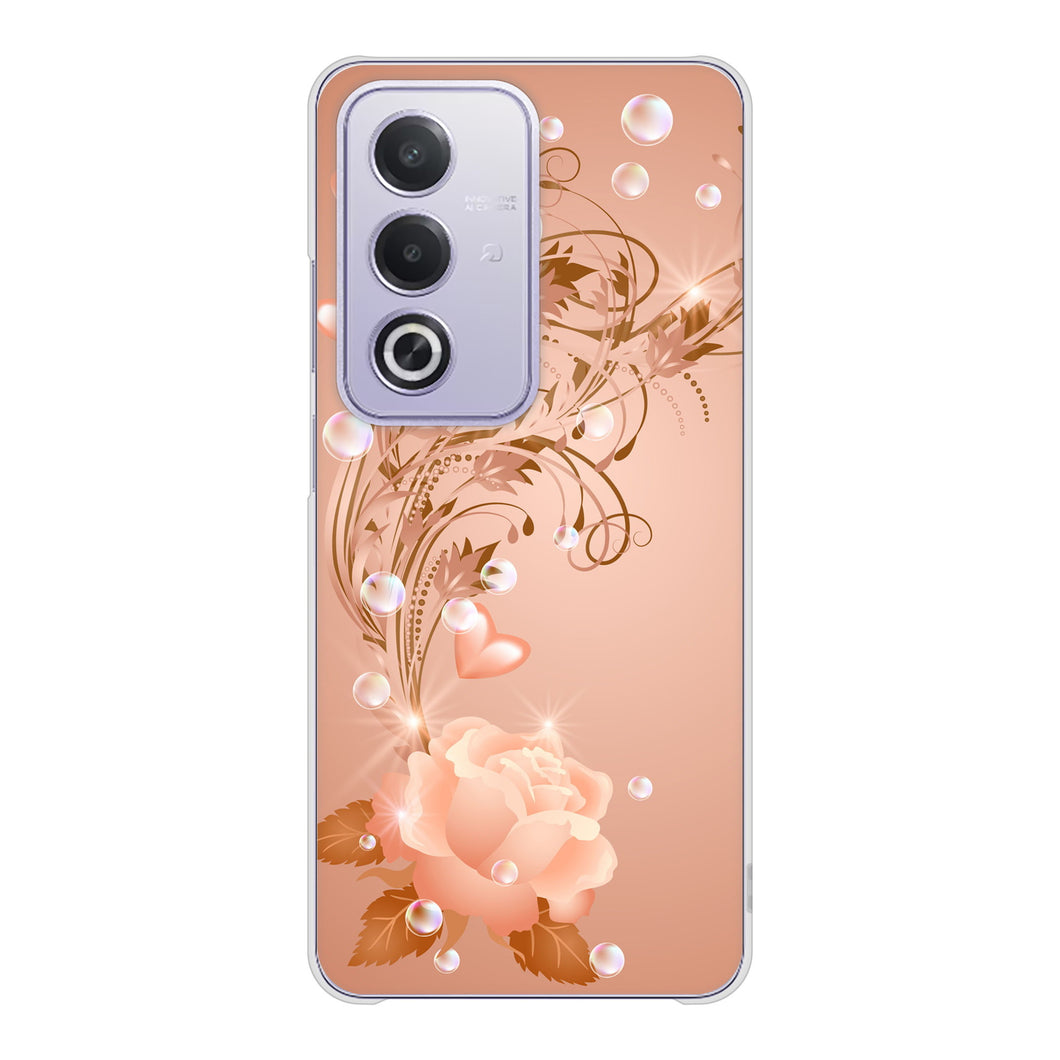 OPPO A3 5G A402OP Y!mobile 高画質仕上げ 背面印刷 ハードケースロマンチックなバラ