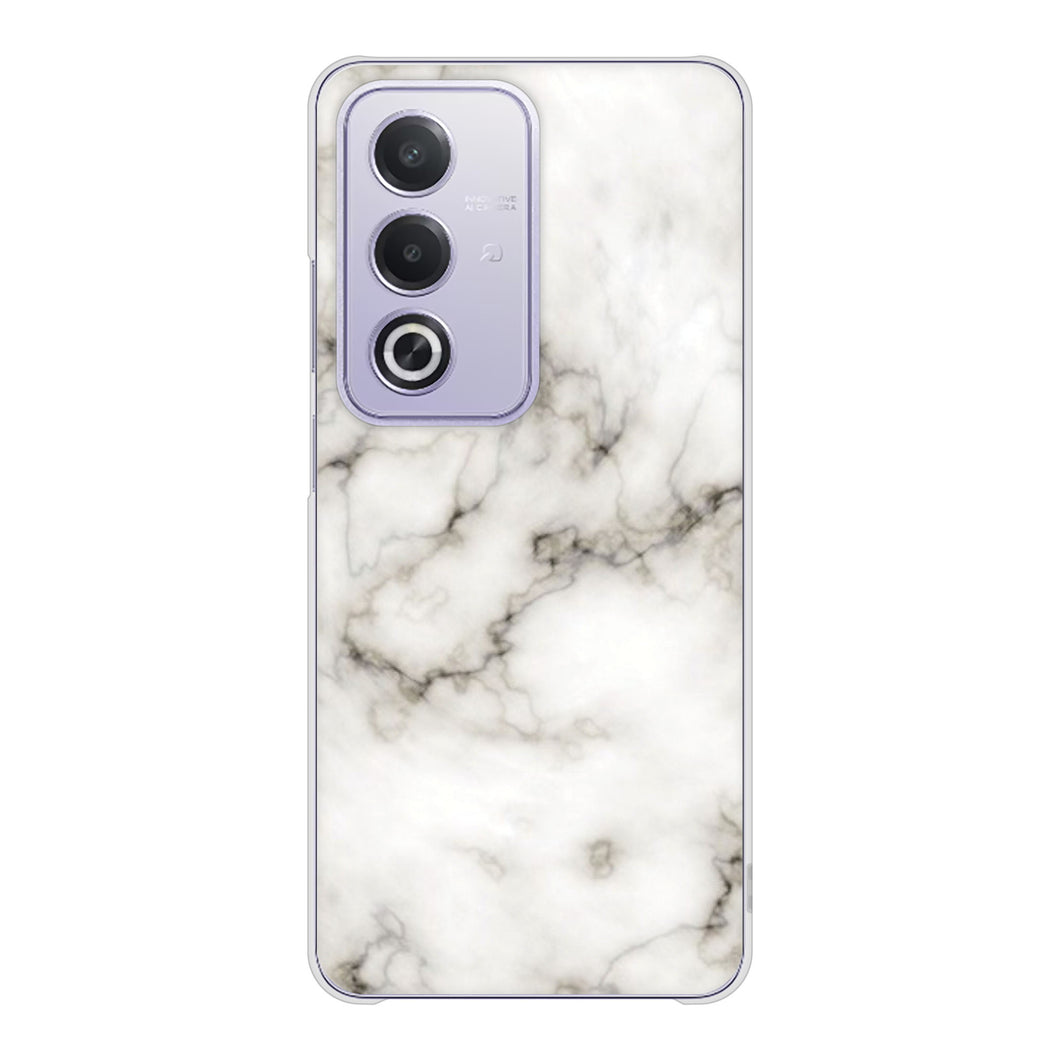 OPPO A3 5G A402OP Y!mobile 高画質仕上げ 背面印刷 ハードケース大理石BK