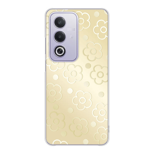 OPPO A3 5G A402OP Y!mobile 高画質仕上げ 背面印刷 ハードケースエンボス風デイジーシンプル