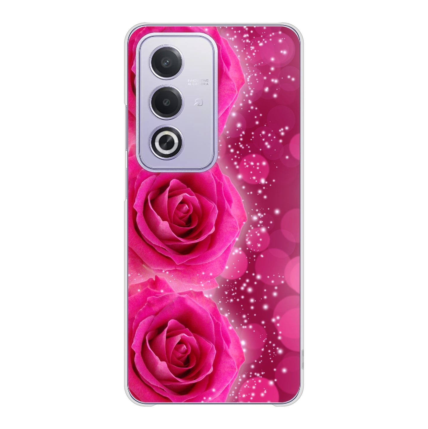 OPPO A3 5G A402OP Y!mobile 高画質仕上げ 背面印刷 ハードケース 【VA815 3連のバラ】