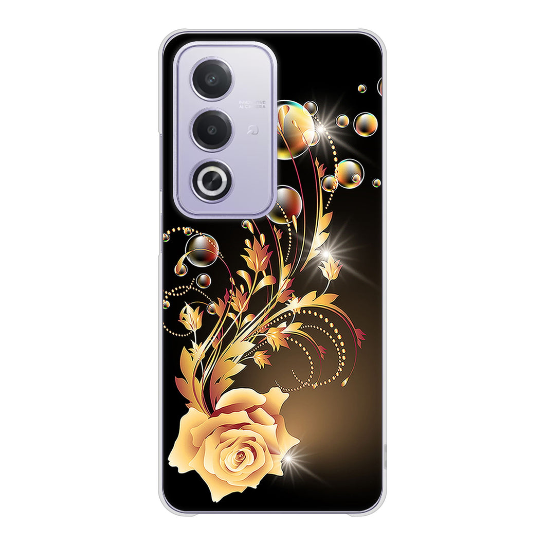 OPPO A3 5G A402OP Y!mobile 高画質仕上げ 背面印刷 ハードケースロマンチックなバラ