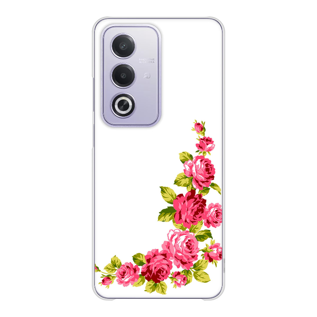 OPPO A3 5G A402OP Y!mobile 高画質仕上げ 背面印刷 ハードケースロマンチックなバラ