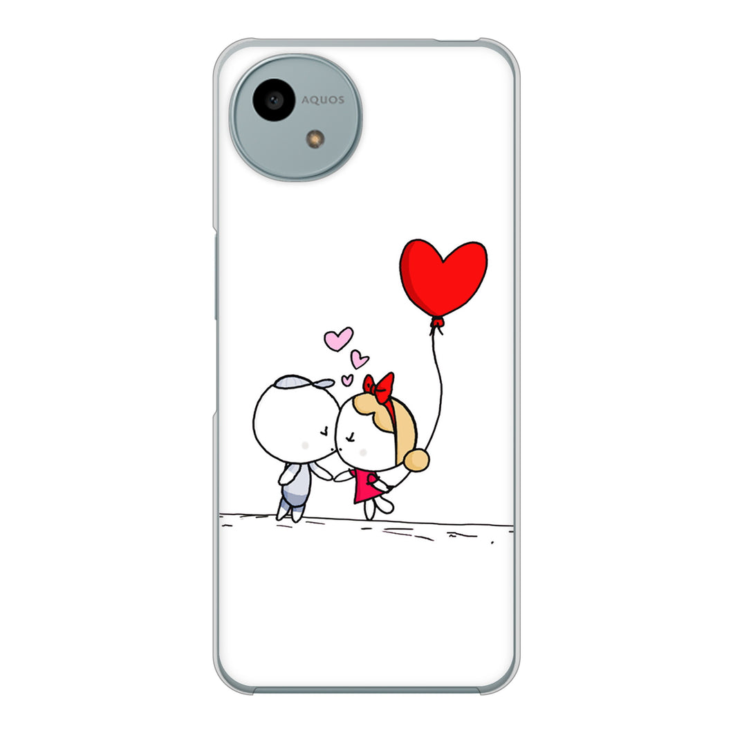 AQUOS wish4 A402SH Y!mobile 高画質仕上げ 背面印刷 ハードケースカップル