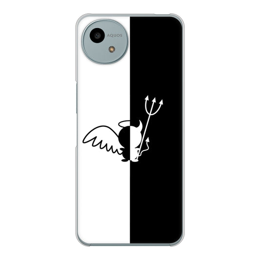 AQUOS wish4 A402SH Y!mobile 高画質仕上げ 背面印刷 ハードケース 【027 ハーフデビット】