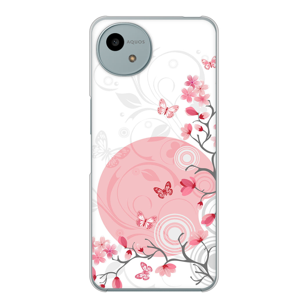 AQUOS wish4 A402SH Y!mobile 高画質仕上げ 背面印刷 ハードケースバタフライ