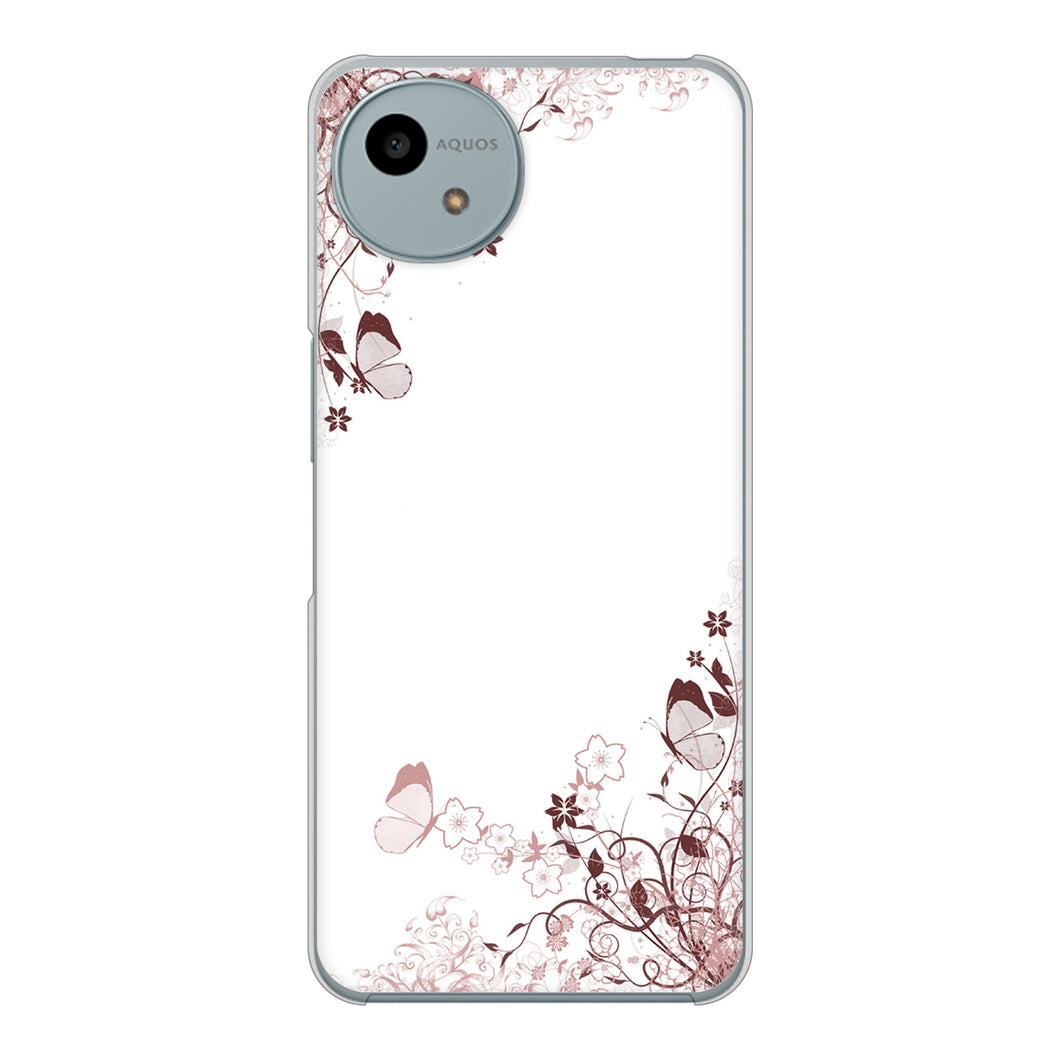 AQUOS wish4 A402SH Y!mobile 高画質仕上げ 背面印刷 ハードケースバタフライ