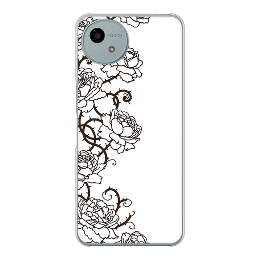 AQUOS wish4 A402SH Y!mobile 高画質仕上げ 背面印刷 ハードケース 【467 イバラ】