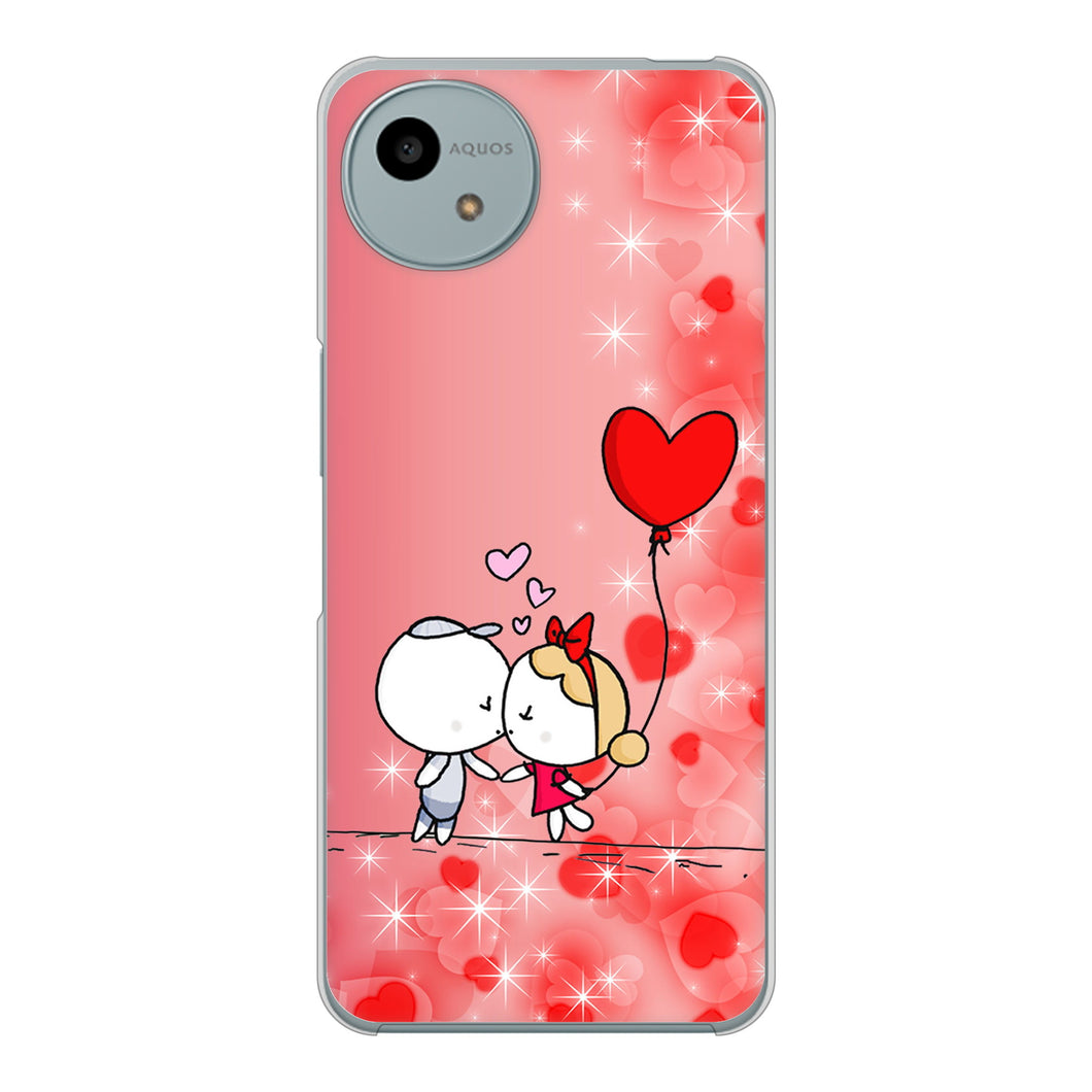 AQUOS wish4 A402SH Y!mobile 高画質仕上げ 背面印刷 ハードケースカップル