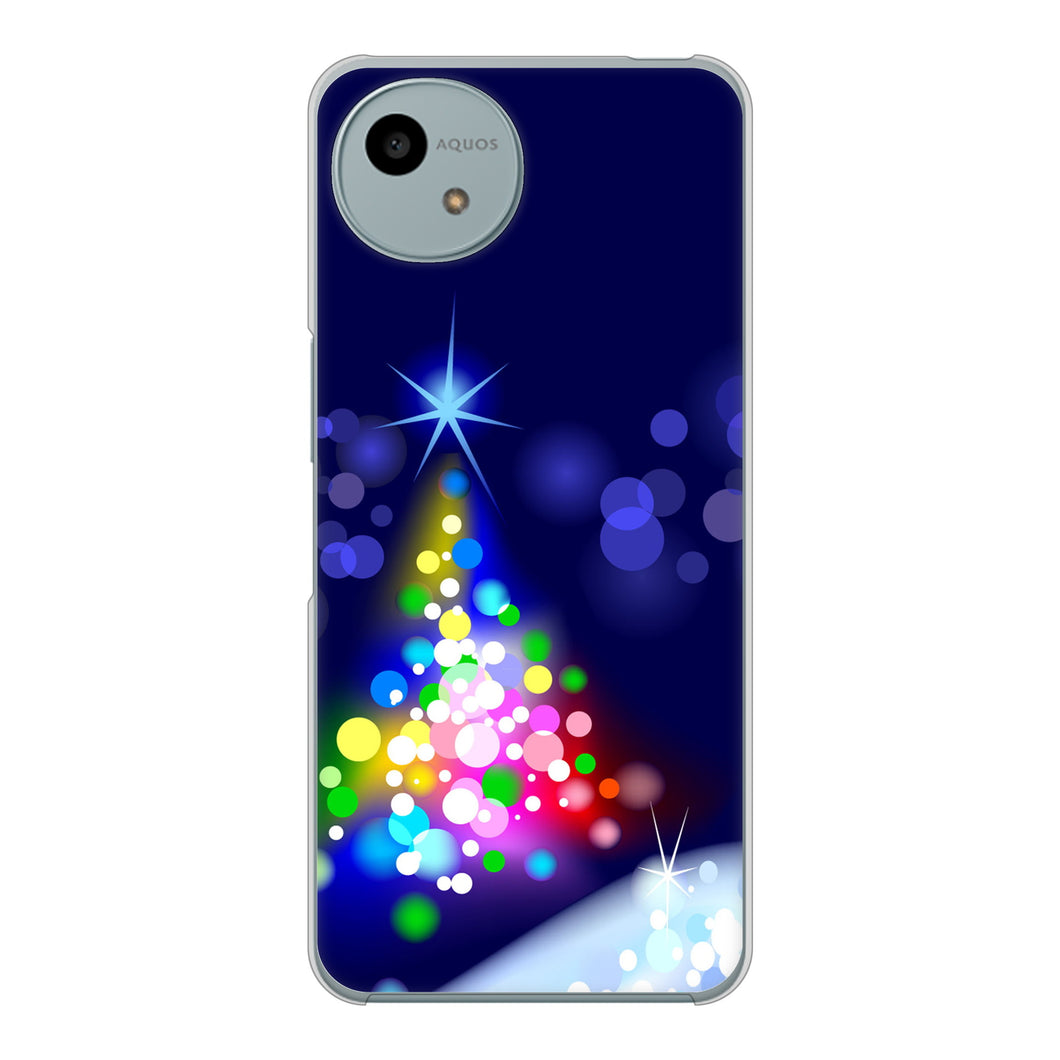 AQUOS wish4 A402SH Y!mobile 高画質仕上げ 背面印刷 ハードケースクリスマス
