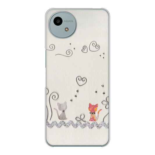 AQUOS wish4 A402SH Y!mobile 高画質仕上げ 背面印刷 ハードケースクラフト写真ネコ