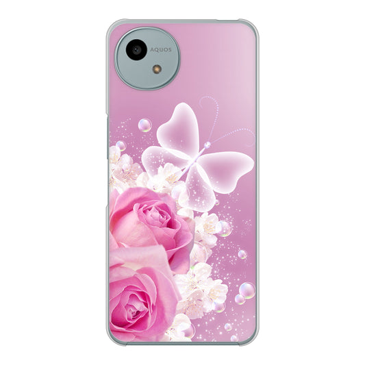 AQUOS wish4 A402SH Y!mobile 高画質仕上げ 背面印刷 ハードケースロマンチックなバラ