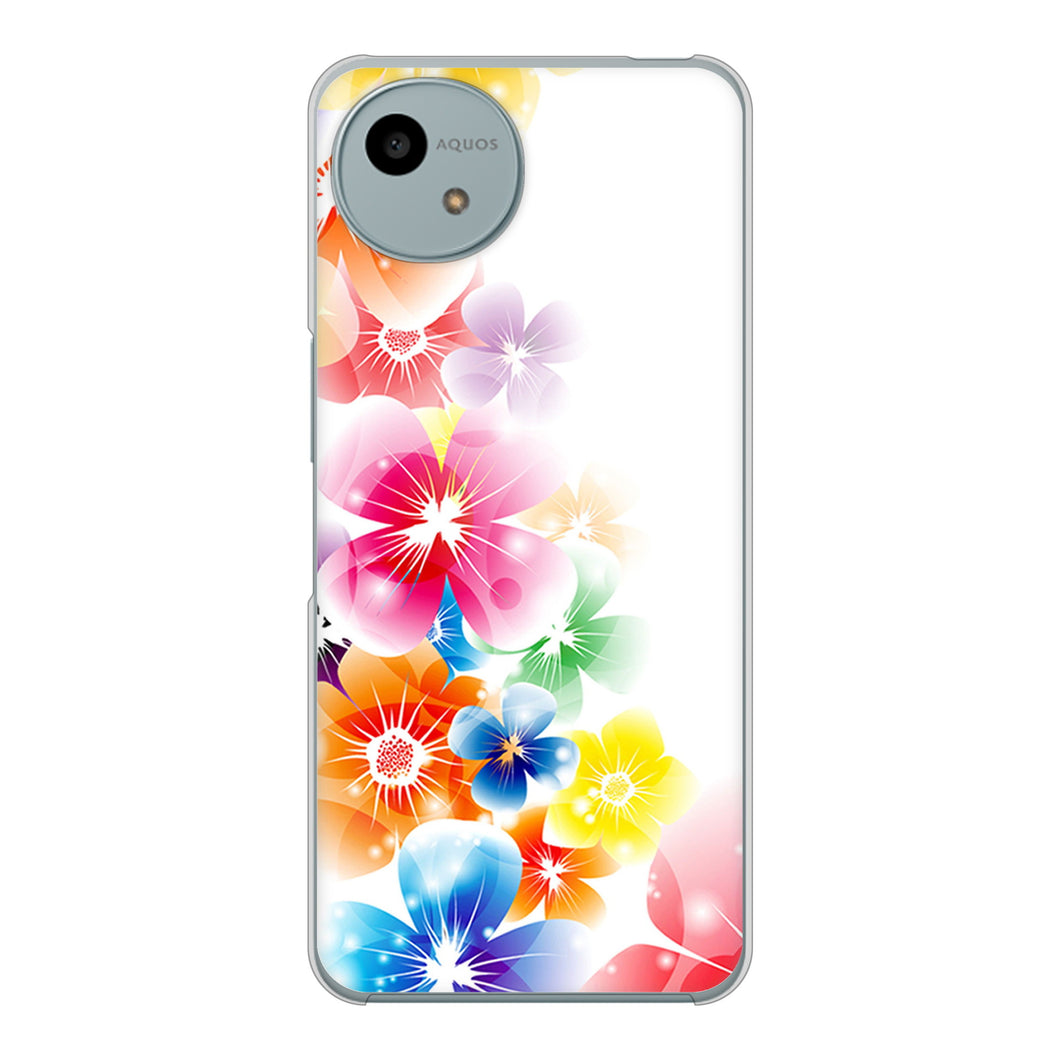 AQUOS wish4 A402SH Y!mobile 高画質仕上げ 背面印刷 ハードケース 【1209 光と花】