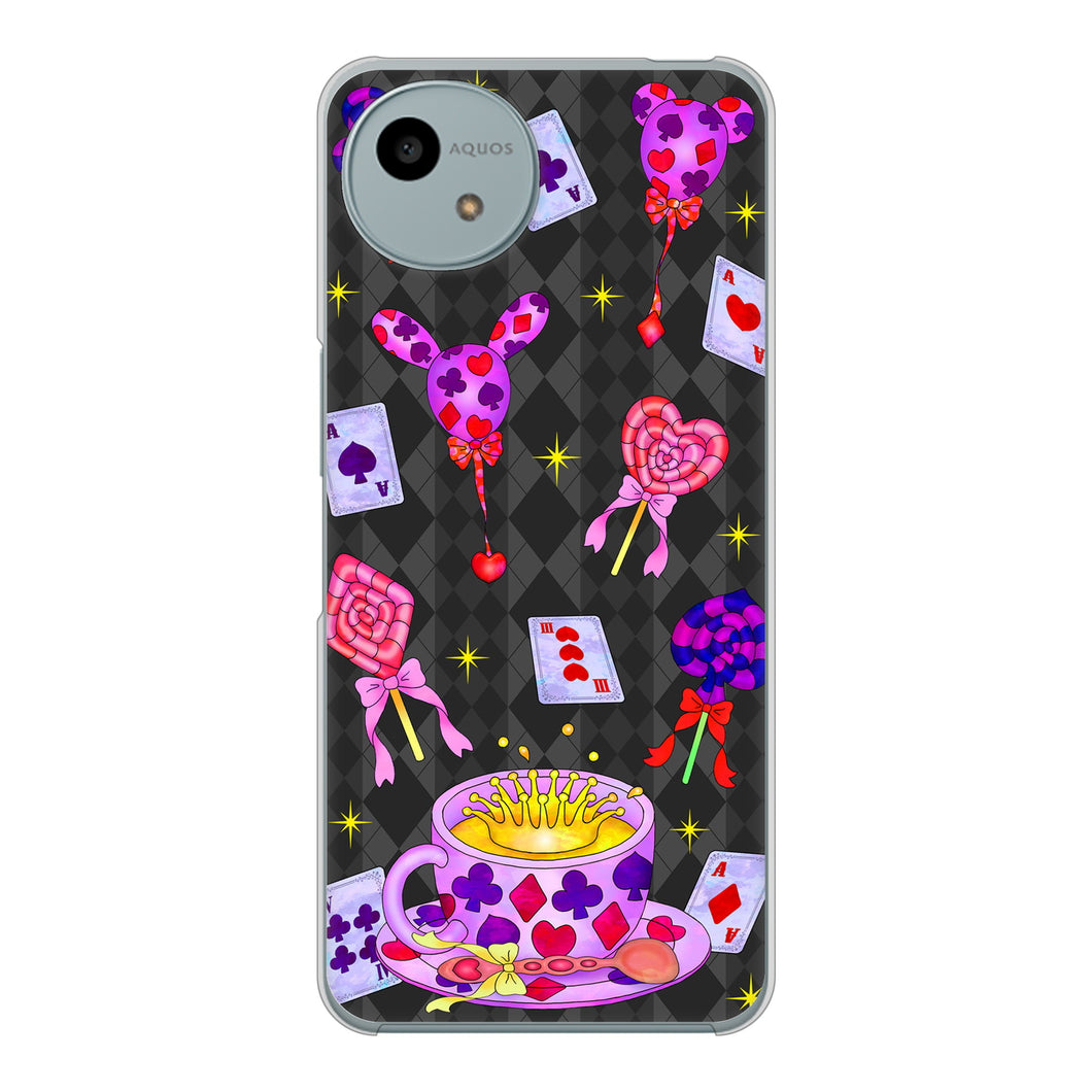 AQUOS wish4 A402SH Y!mobile 高画質仕上げ 背面印刷 ハードケースむかいあぐる トランプティー