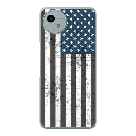 AQUOS wish4 A402SH Y!mobile 高画質仕上げ 背面印刷 ハードケース 【EK864 アメリカンフラッグビンテージ】