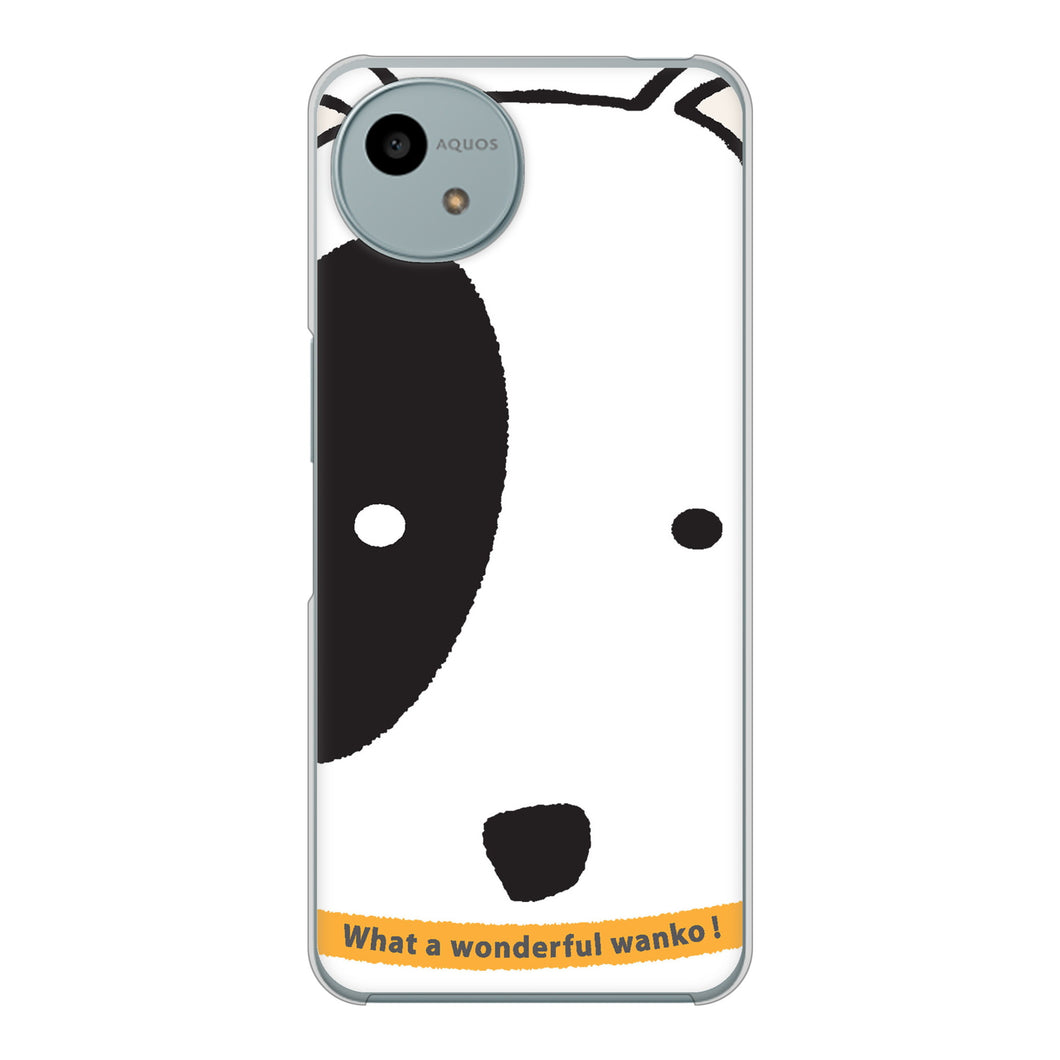 AQUOS wish4 A402SH Y!mobile 高画質仕上げ 背面印刷 ハードケース 【IA800 わんこ】