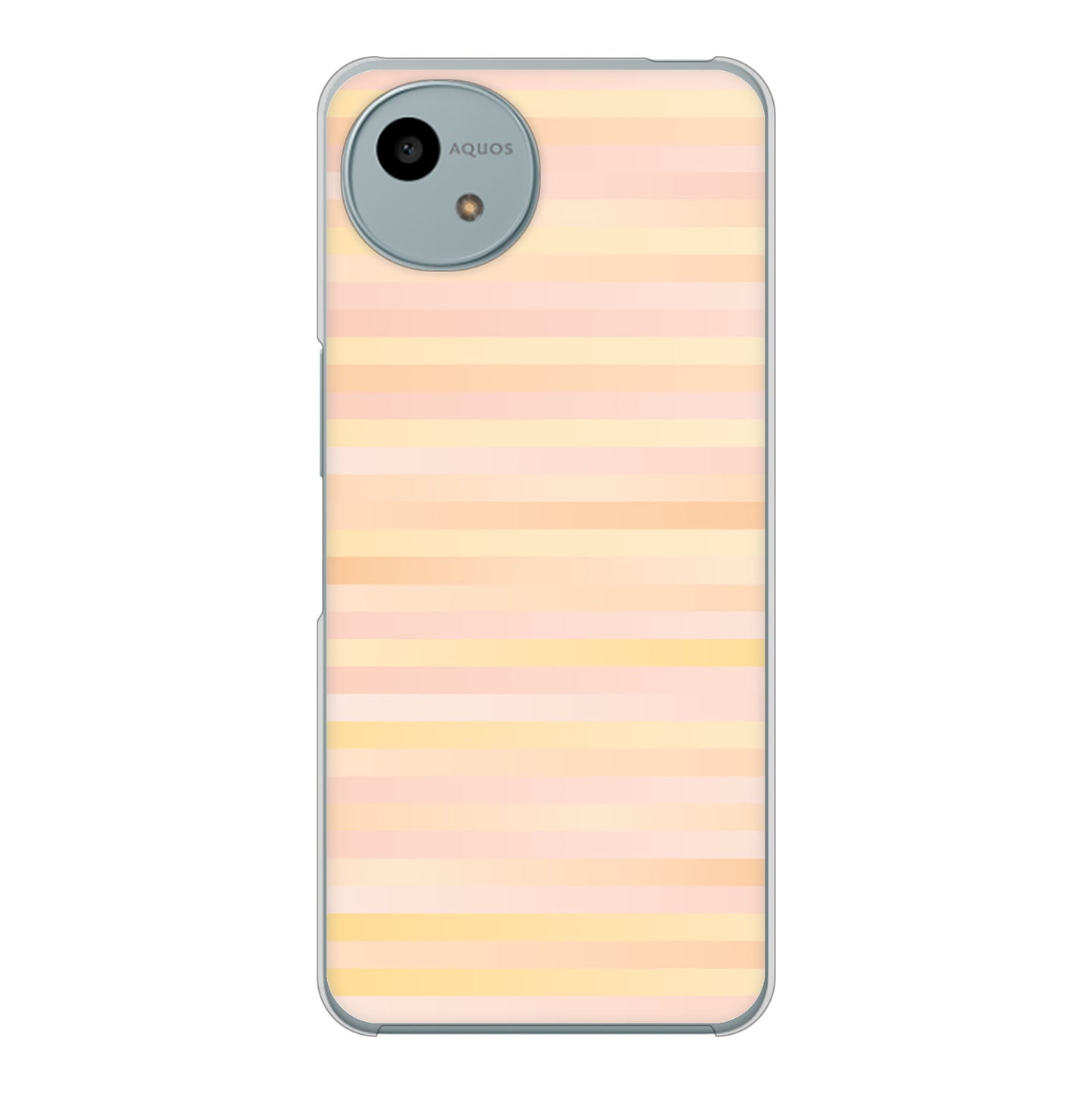 AQUOS wish4 A402SH Y!mobile 高画質仕上げ 背面印刷 ハードケースグラデーションボーダー