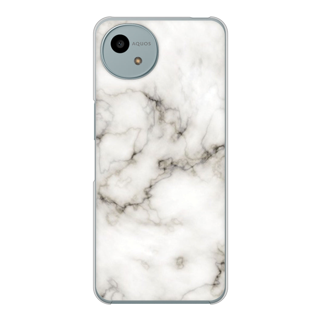 AQUOS wish4 A402SH Y!mobile 高画質仕上げ 背面印刷 ハードケース大理石BK