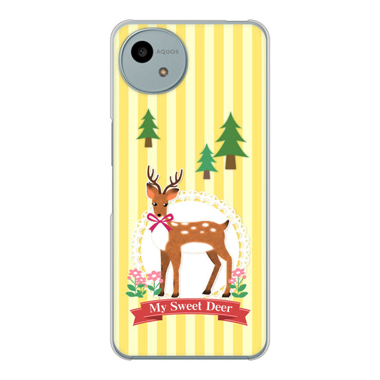 AQUOS wish4 A402SH Y!mobile 高画質仕上げ 背面印刷 ハードケース 【SC826 森の鹿】