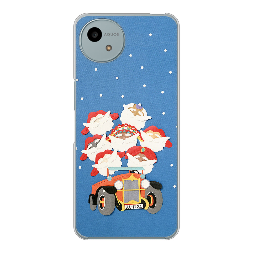 AQUOS wish4 A402SH Y!mobile 高画質仕上げ 背面印刷 ハードケースクリスマス