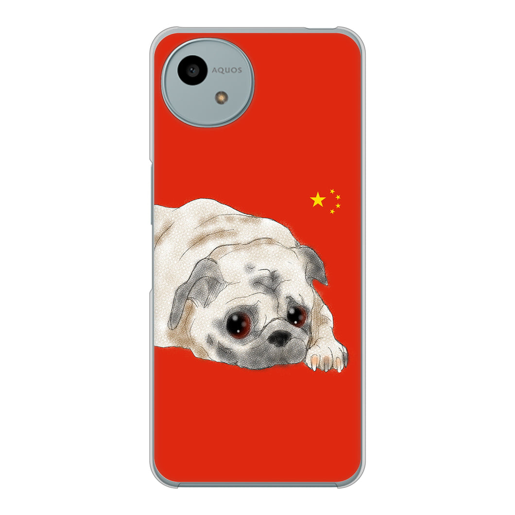 AQUOS wish4 A402SH Y!mobile 高画質仕上げ 背面印刷 ハードケースパグ