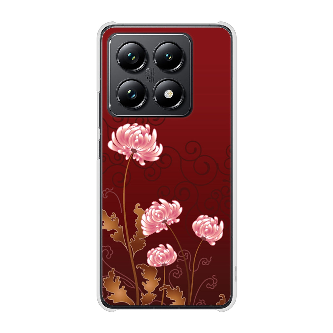 Xiaomi 14T Pro A402XM SoftBank 高画質仕上げ 背面印刷 ハードケース 【375 優美な菊】