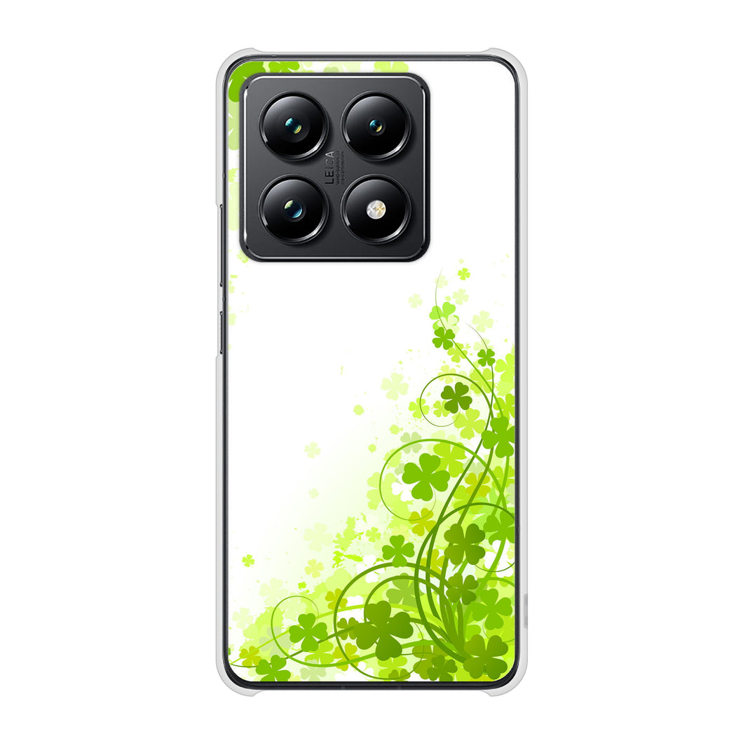 Xiaomi 14T Pro A402XM SoftBank 高画質仕上げ 背面印刷 ハードケース 【565 四葉のクローバー】