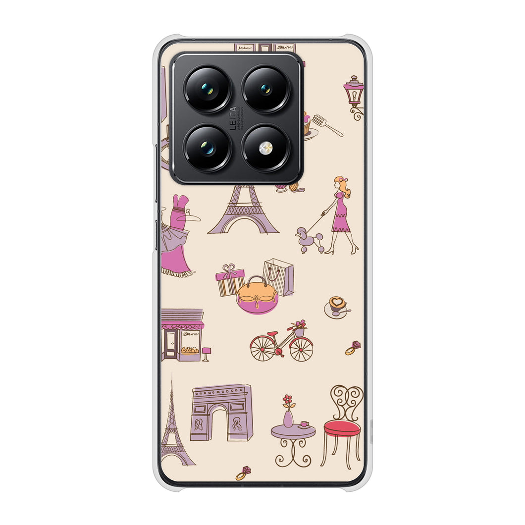 Xiaomi 14T Pro A402XM SoftBank 高画質仕上げ 背面印刷 ハードケースLOVE フランス