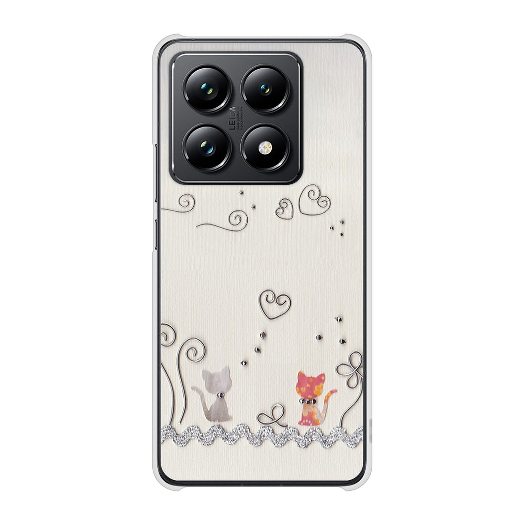 Xiaomi 14T Pro A402XM SoftBank 高画質仕上げ 背面印刷 ハードケースクラフト写真ネコ