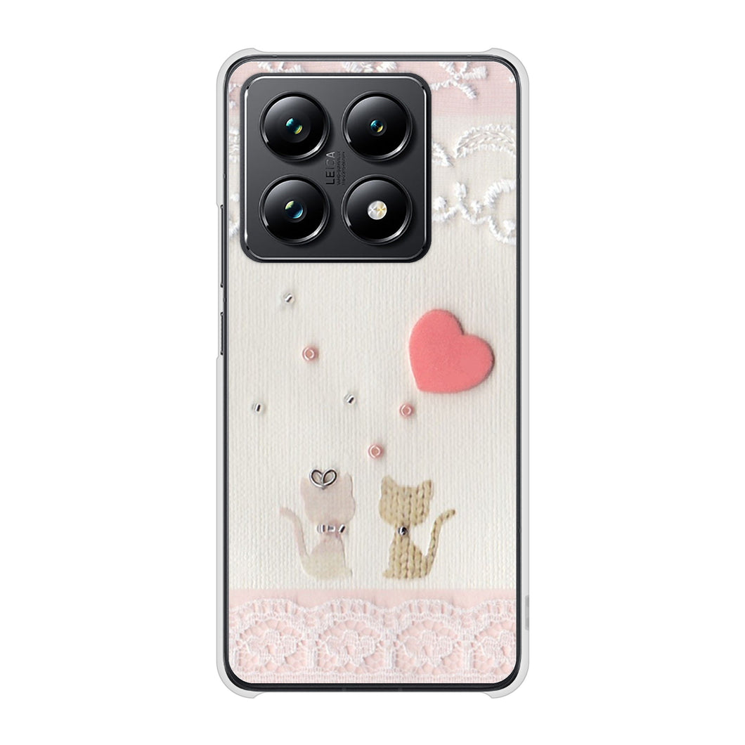 Xiaomi 14T Pro A402XM SoftBank 高画質仕上げ 背面印刷 ハードケースクラフト写真ネコ