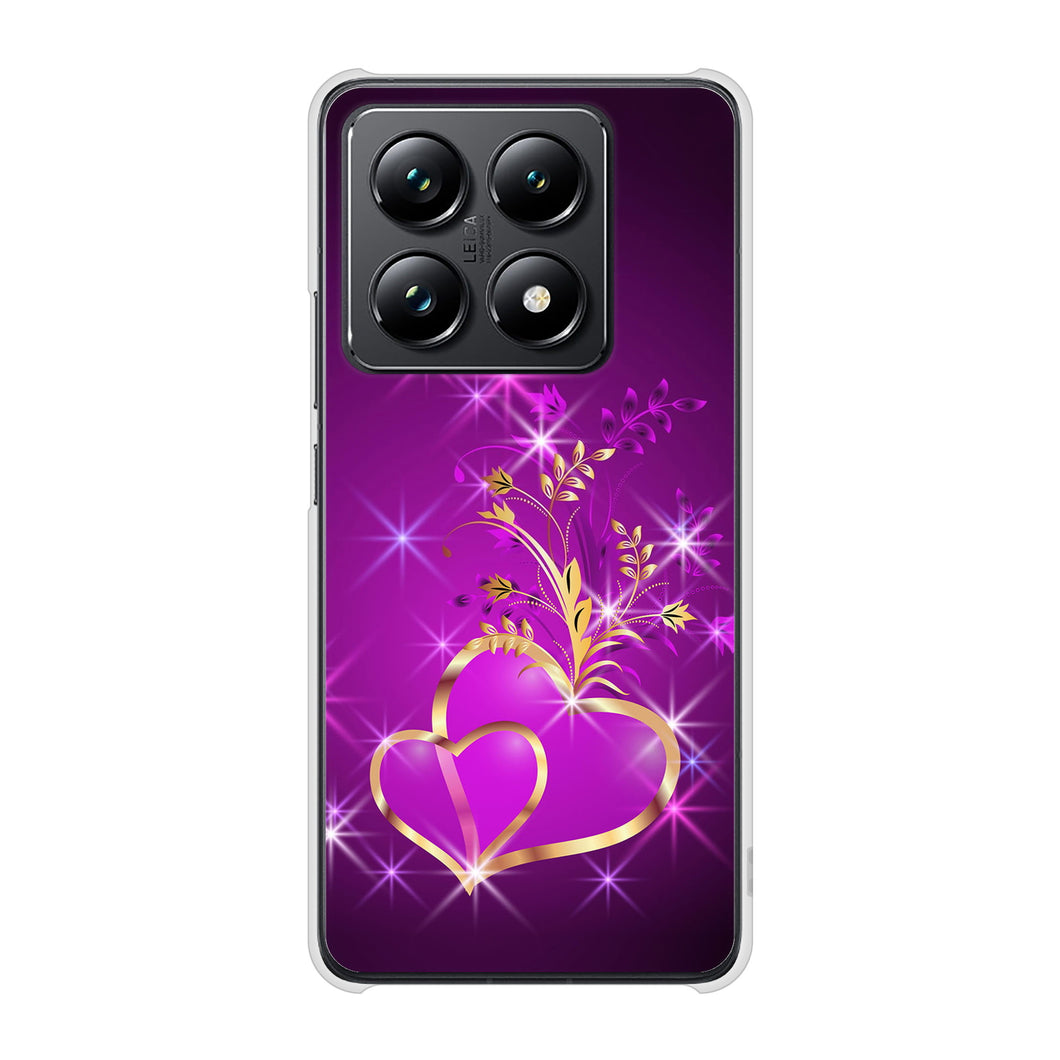Xiaomi 14T Pro A402XM SoftBank 高画質仕上げ 背面印刷 ハードケースきらめきハート