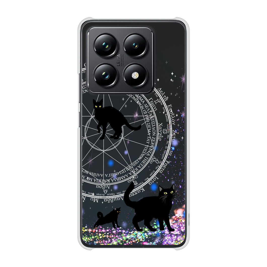 Xiaomi 14T Pro A402XM SoftBank 高画質仕上げ 背面印刷 ハードケース魔法陣猫