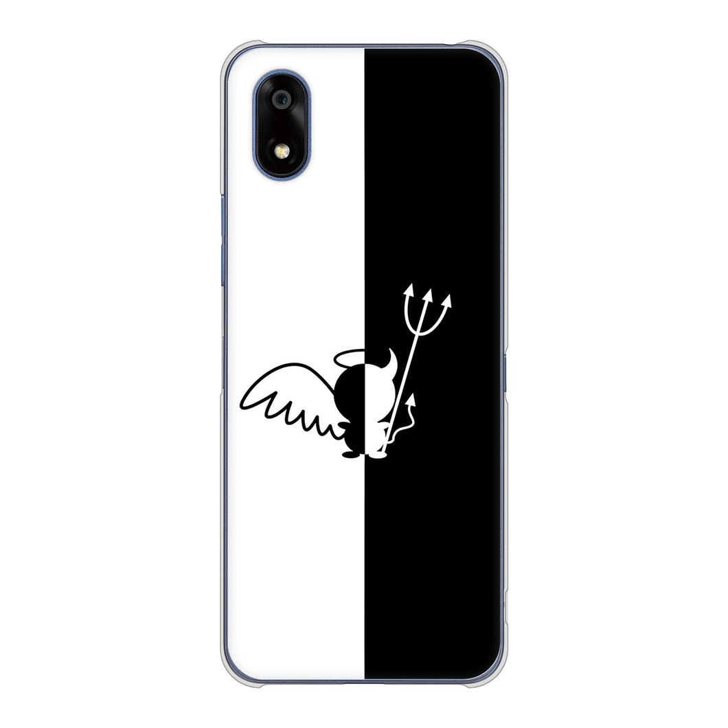 かんたんスマホ4 A402ZT Y!mobile 高画質仕上げ 背面印刷 ハードケース 【027 ハーフデビット】