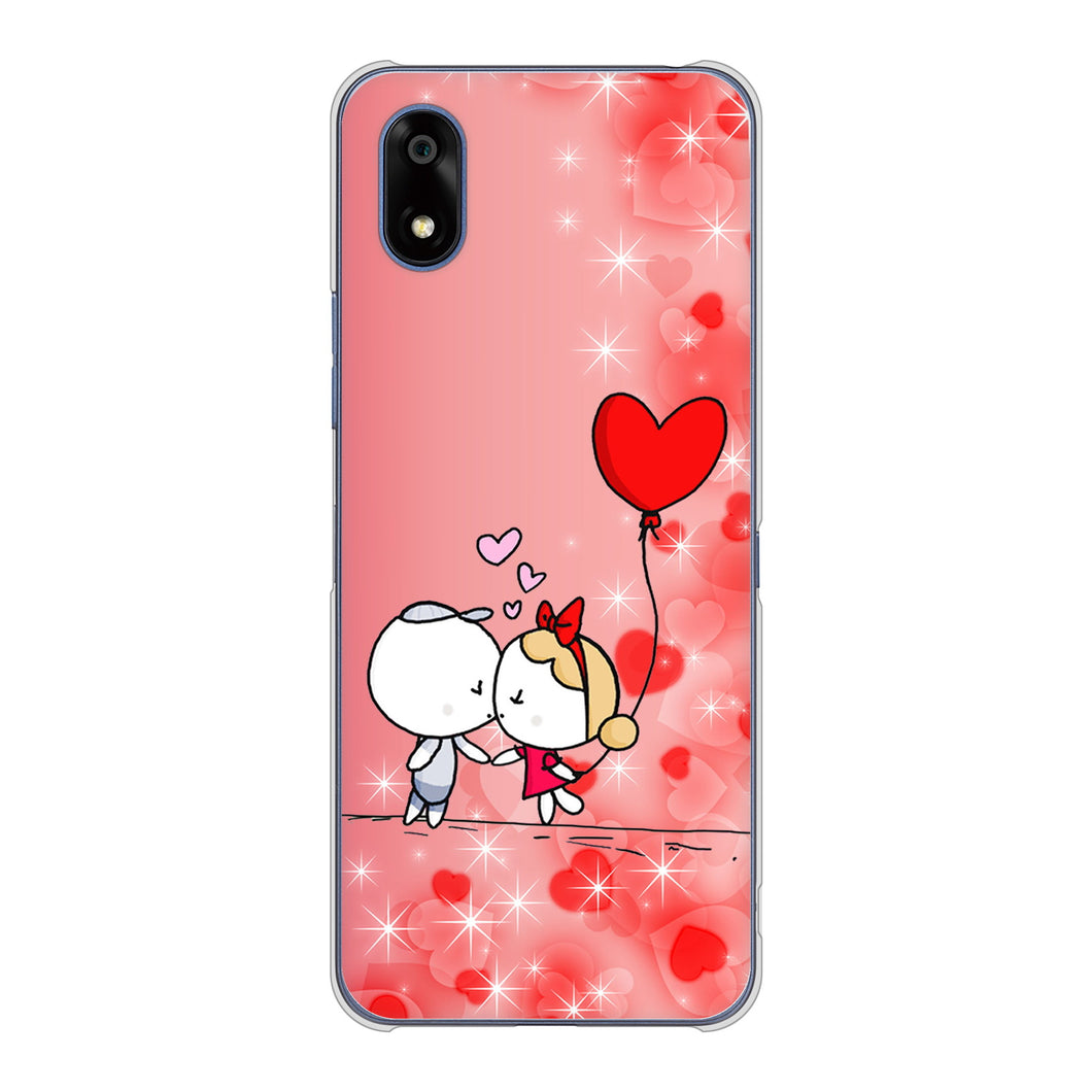 かんたんスマホ4 A402ZT Y!mobile 高画質仕上げ 背面印刷 ハードケースカップル