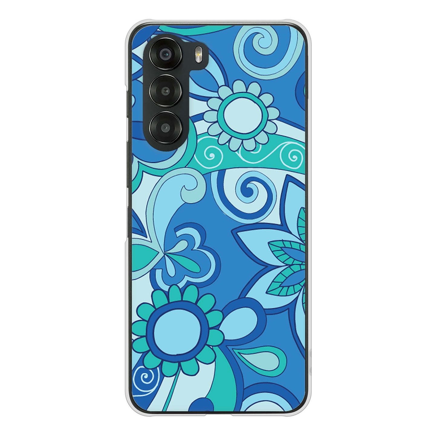 nubia S 5G A403ZT Y!mobile 高画質仕上げ 背面印刷 ハードケース 【409 ブルーミックス】