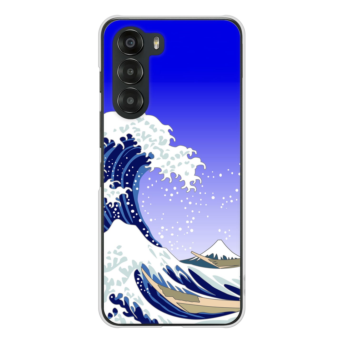 nubia S 5G A403ZT Y!mobile 高画質仕上げ 背面印刷 ハードケース 【625 波に富士】