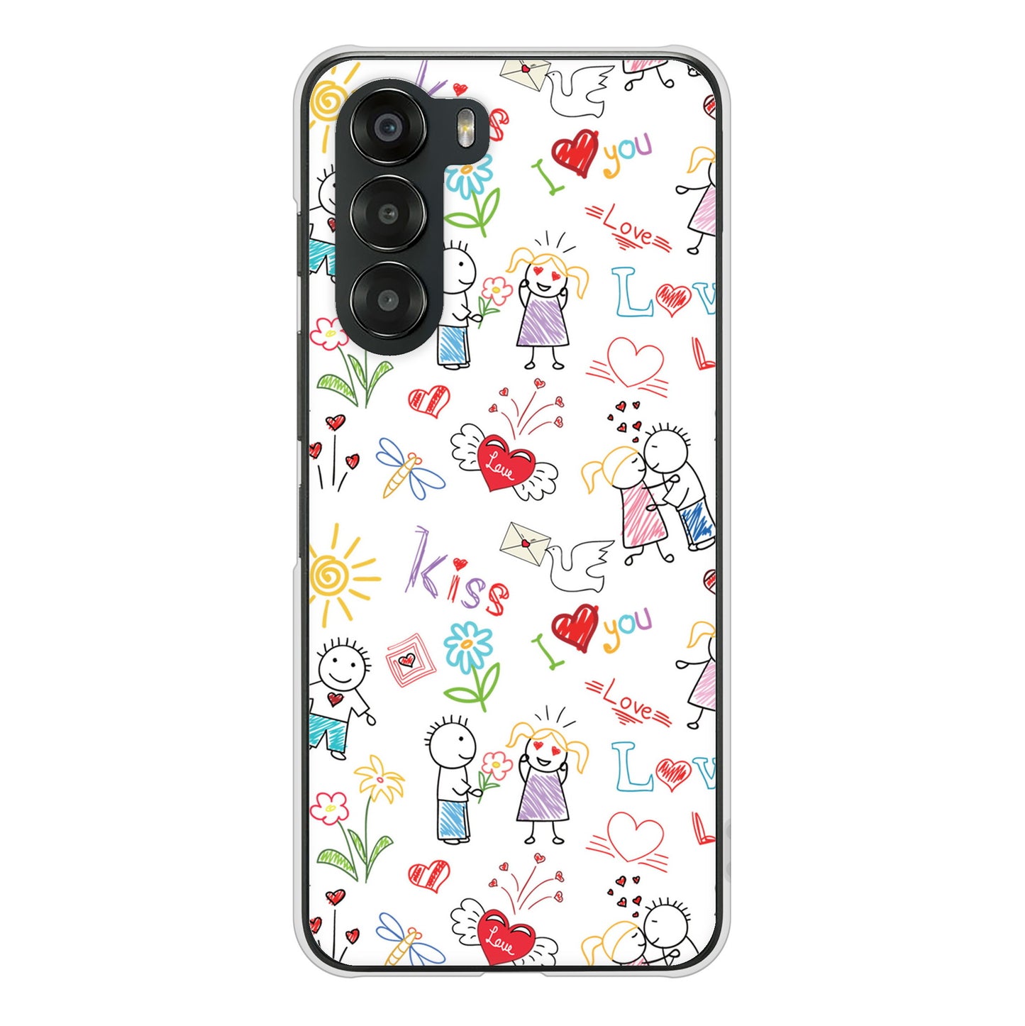 nubia S 5G A403ZT Y!mobile 高画質仕上げ 背面印刷 ハードケースカップル&ファミリー