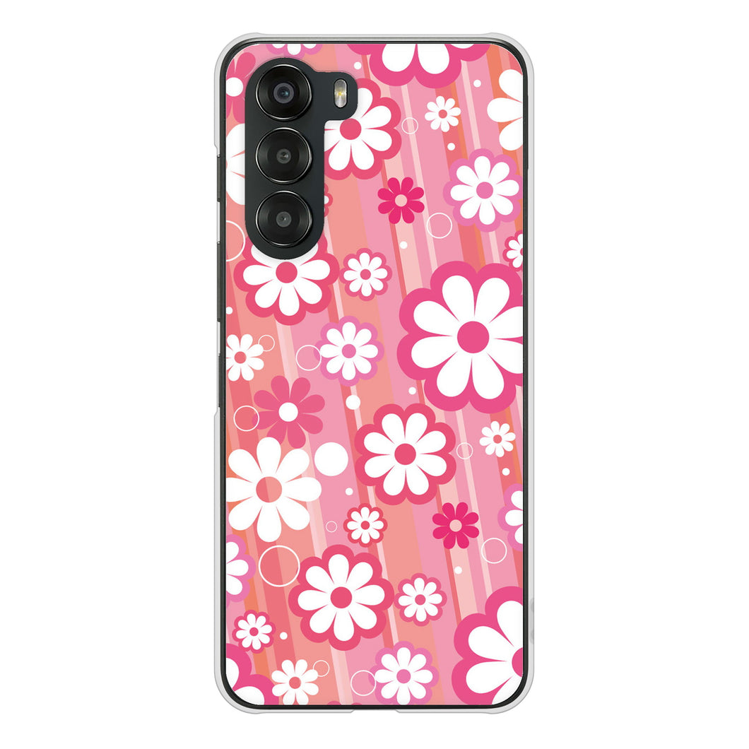 nubia S 5G A403ZT Y!mobile 高画質仕上げ 背面印刷 ハードケース 【751 マーガレット(ピンク系)】