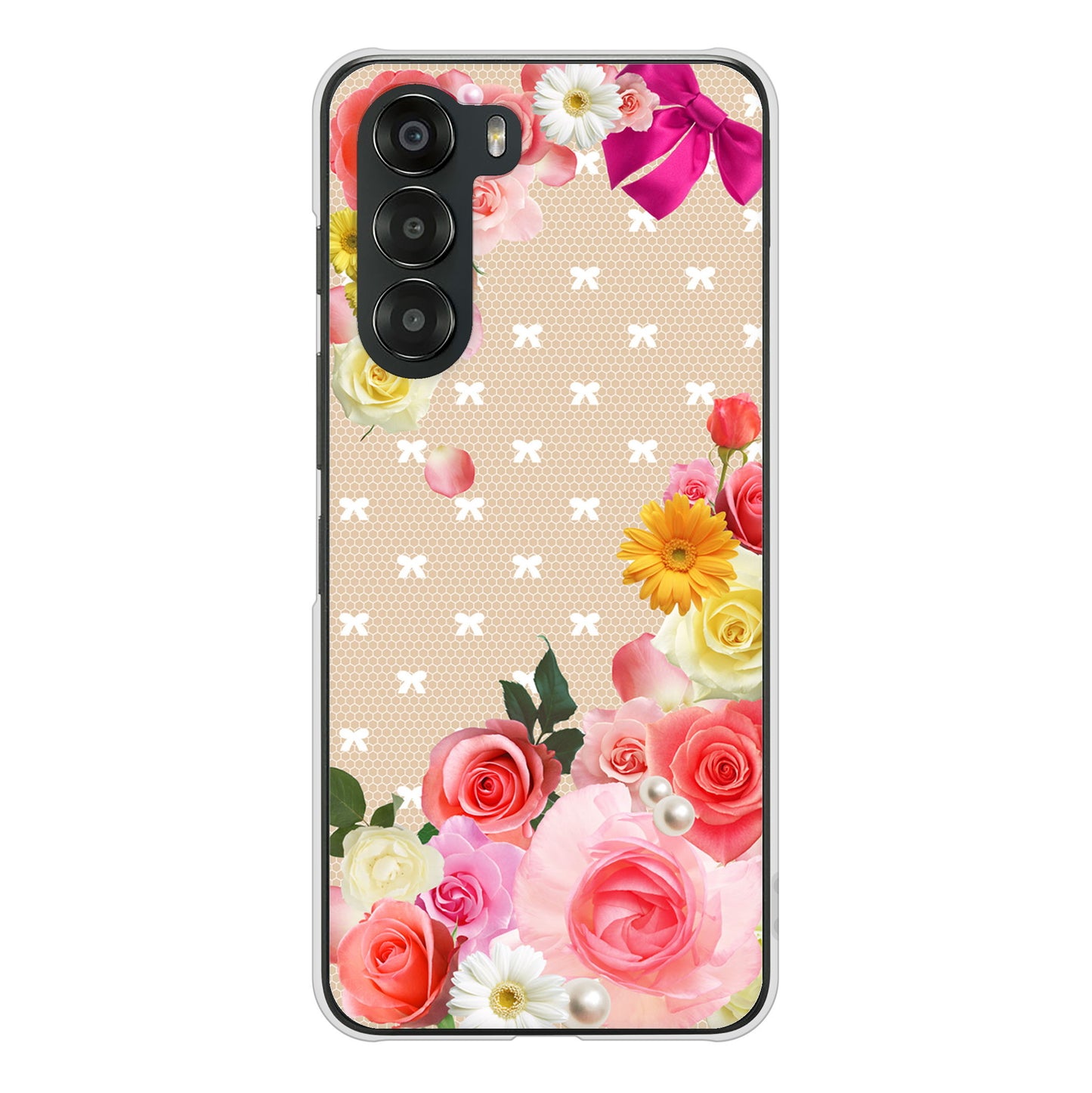 nubia S 5G A403ZT Y!mobile 高画質仕上げ 背面印刷 ハードケースロマンチックなバラ
