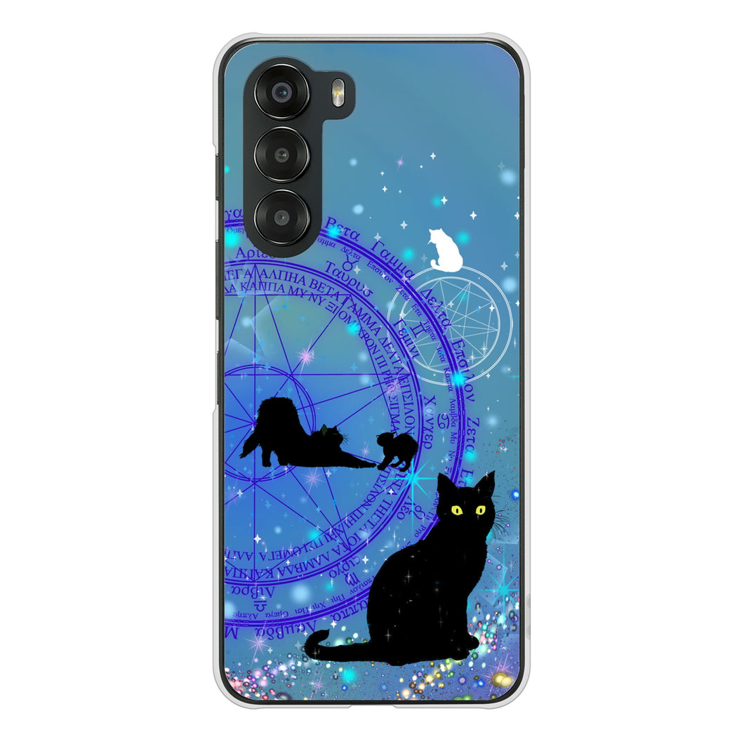 nubia S 5G A403ZT Y!mobile 高画質仕上げ 背面印刷 ハードケース魔法陣猫