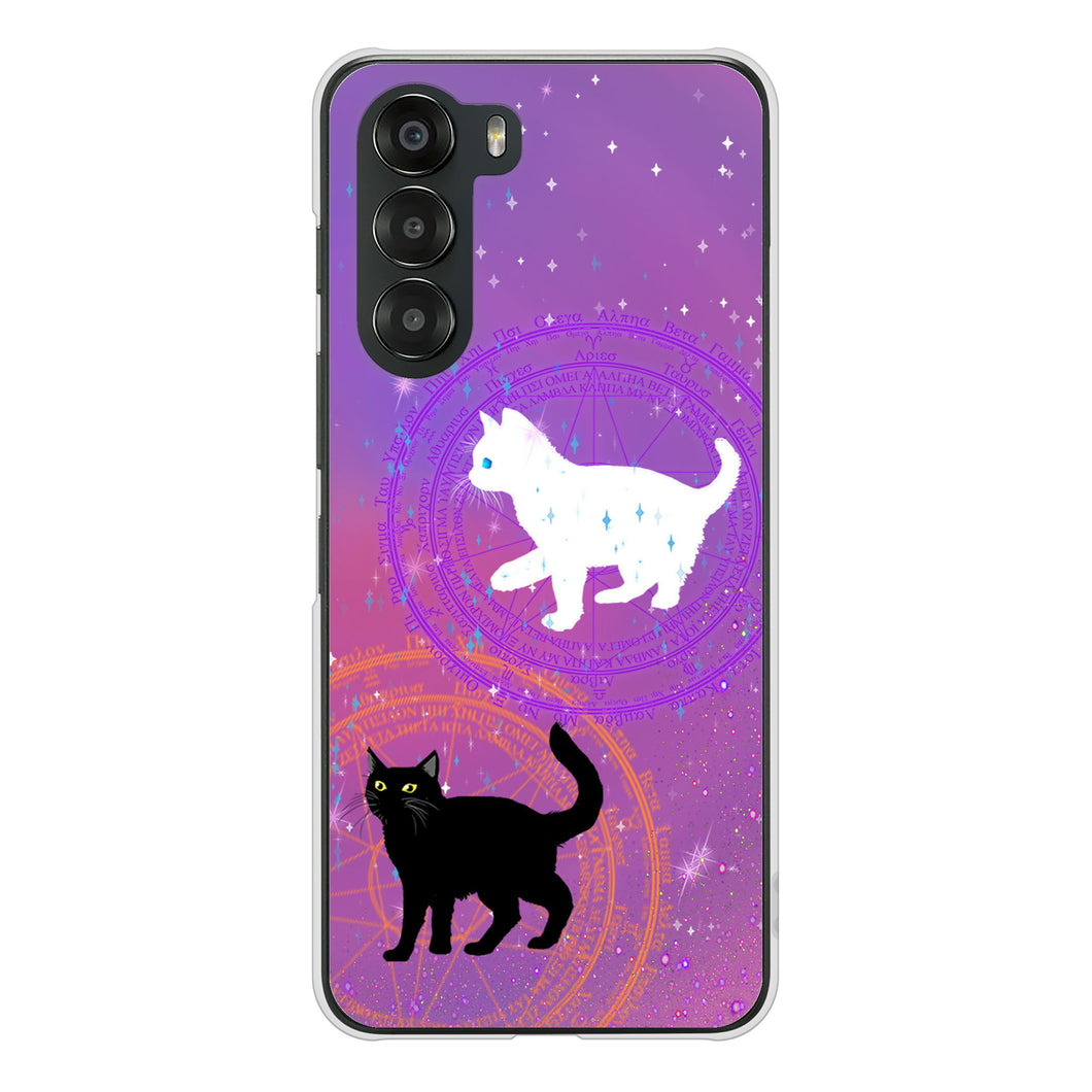 nubia S 5G A403ZT Y!mobile 高画質仕上げ 背面印刷 ハードケース魔法陣猫