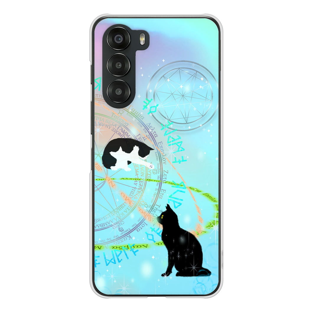 nubia S 5G A403ZT Y!mobile 高画質仕上げ 背面印刷 ハードケース魔法陣猫