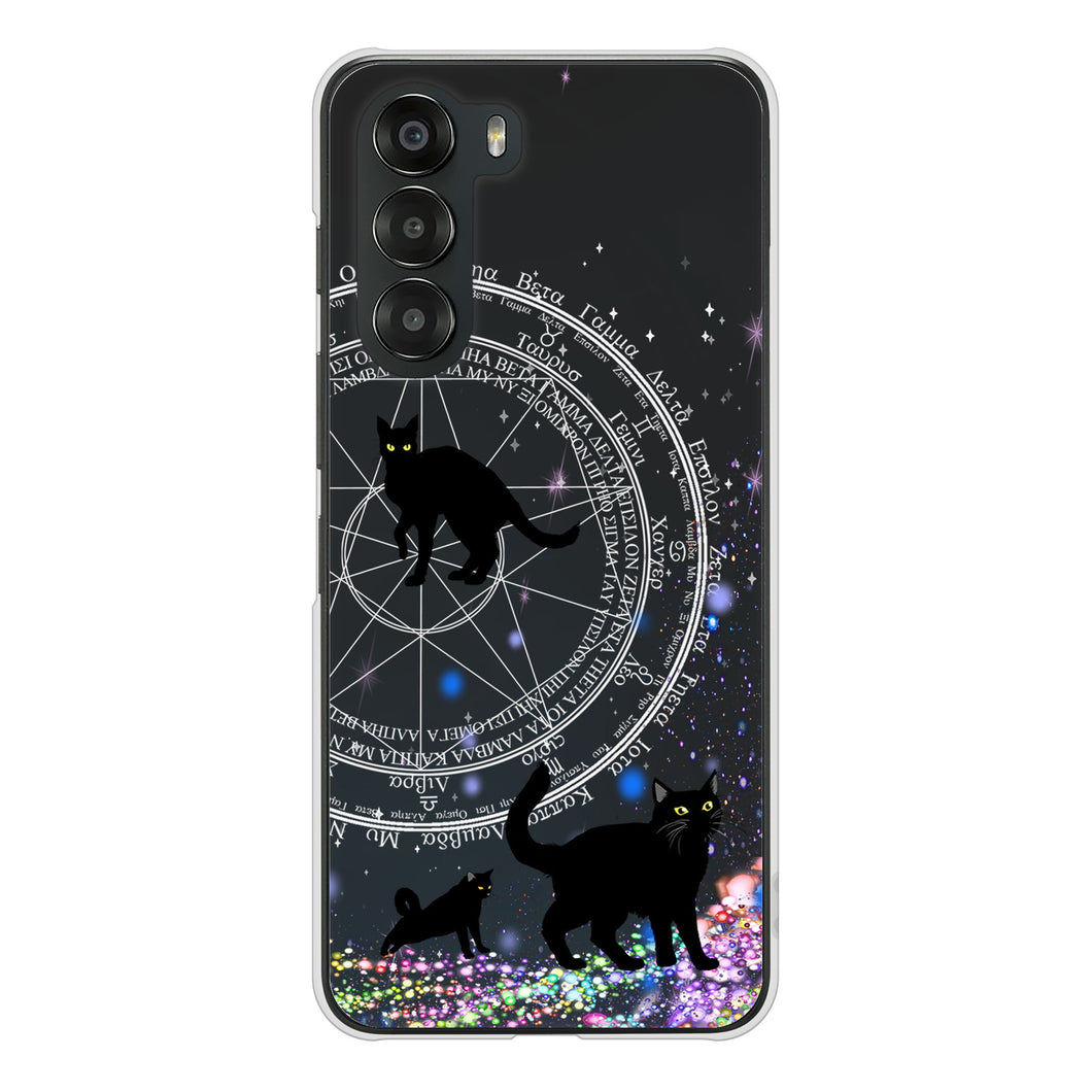 nubia S 5G A403ZT Y!mobile 高画質仕上げ 背面印刷 ハードケース魔法陣猫